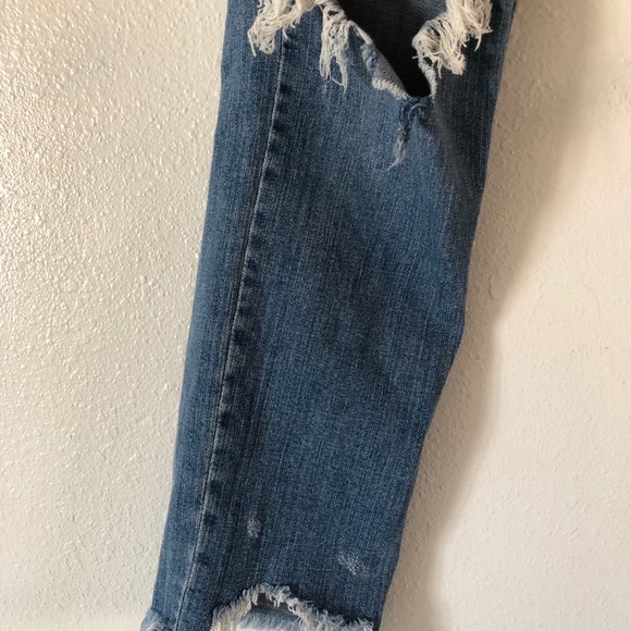 Distressed jeans denim Straight fit jean bottoms - Picture 3 of 8